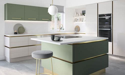 True Handleless Matt Regiment Kitchens