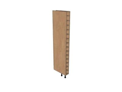 True Handleless Matt Silver Grey 150mm Tall Wine Rack Pigeon Hole 1970mm High