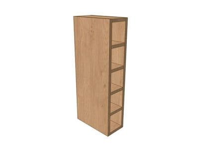 True Handleless Matt Silver Grey 150mm Wall Wine Rack Pigeon Hole Unit 720mm High