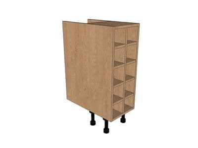 True Handleless Matt Silver Grey 300mm Base Wine Rack Pigeon Hole Unit