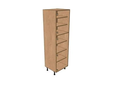 True Handleless Matt Silver Grey 300mm Larder Unit 1970mm High