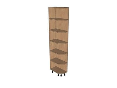 True Handleless Matt Silver Grey 300mm Tall Quad Unit LH 2150mm High