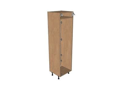True Handleless Matt Silver Grey 600mm Fridge Freezer Housing Type 3 2150mm High