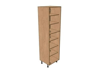 True Handleless Matt Silver Grey 600mm Larder Unit 2150mm High