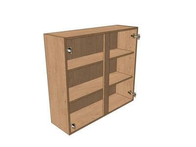 True Handleless Matt Silver Grey 800mm Wall Unit 900mm High