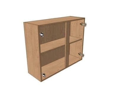 True Handleless Matt Silver Grey 850mm Wall Unit 720mm High 450mm LH & 400mm RH