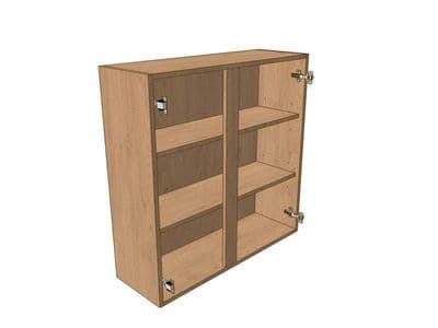 True Handleless Matt Silver Grey 950mm Wall Unit 900mm High 450mm LH & 500mm RH