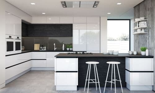 True Handleless Matt White Kitchens