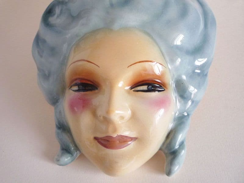 Madame de Pompadour Art Deco Lady Wall Mask c1930 Sold
