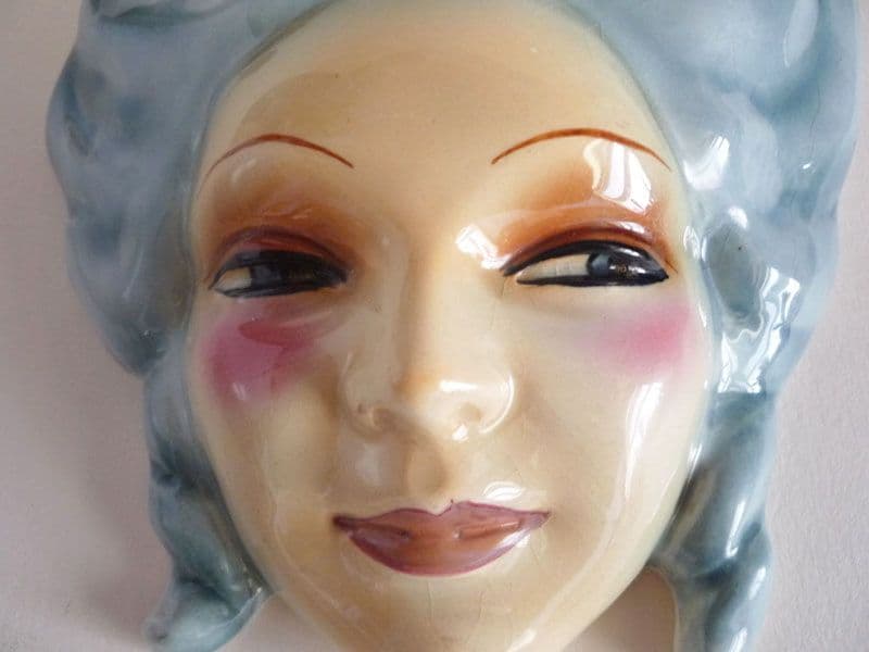 Madame de Pompadour Art Deco Lady Wall Mask c1930 Sold