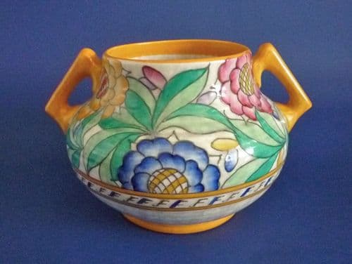(Sold) Charlotte Rhead Crown Ducal 'Persian Rose' Vase c1935 - Pattern 4040