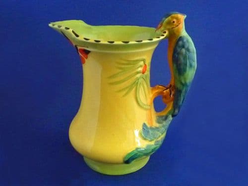 (Sold) Fine Burleigh Ware Art Deco Parrot Handled Jug c1930