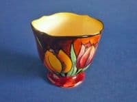 (Sold) H & K Tunstall 'Tulip Time' Sugar Bowl by R. Grocott c1935