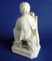 (Sold) J & T Bevington Parian Figure 'Girl Reading' by Pietro Magni c1865
