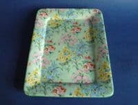 (Sold) Large Shelley Pottery 'Melody' Chintz Butter or Cheese Dish and Cover c1935