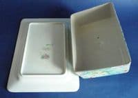 (Sold) Large Shelley Pottery 'Melody' Chintz Butter or Cheese Dish and Cover c1935