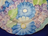 (Sold) Lovely Gray's Pottery Art Deco Floral Pattern A5252 Wall Plate c1936