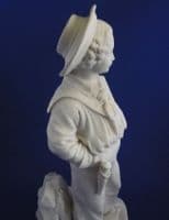 (Sold) Minton Parian Figure of Young Albert Edward Prince of Wales after Winterhalter c1852