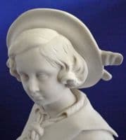 (Sold) Minton Parian Figure of Young Albert Edward Prince of Wales after Winterhalter c1852