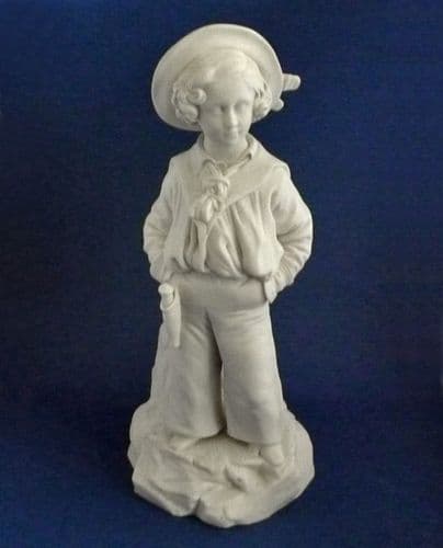 (Sold) Minton Parian Figure of Young Albert Edward Prince of Wales after Winterhalter c1852