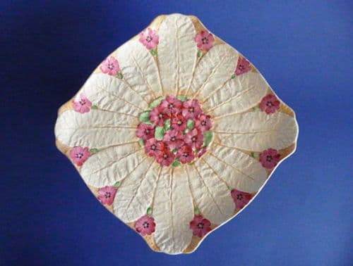 (Sold) Pretty Grimwade's Rubian Art Pottery 'Primula' Cake Stand or Comport c1935