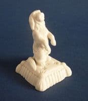 (Sold) Rare Copeland Parian Ware 'The Beggar' Miniature Spaniel c1870