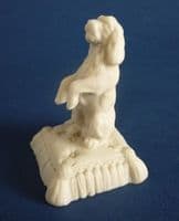 (Sold) Rare Copeland Parian Ware 'The Beggar' Miniature Spaniel c1870