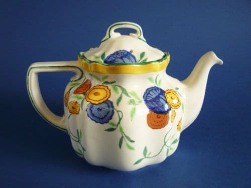 (Sold) Rare Royal Doulton 'Rossetti' Teapot D4738 c1928
