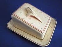 (Sold) Rare Susie Cooper Wood and Sons Wren Shape Cheese Dish c1935
