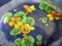 (Sold) Rare Vintage Royal Doulton 'Nasturtium - Mottled Ground' Arnhem Tray D6325 c1950