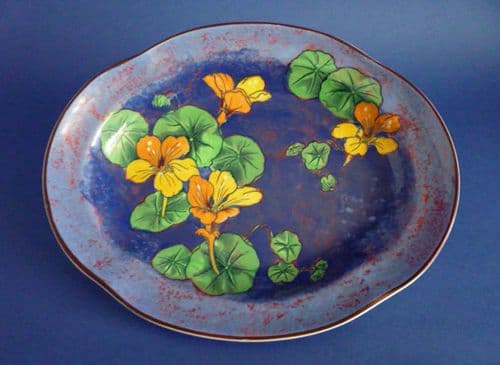 (Sold) Rare Vintage Royal Doulton 'Nasturtium - Mottled Ground' Arnhem Tray D6325 c1950