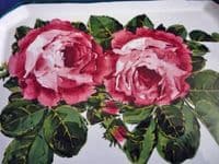 (Sold) Rare Wemyss Ware 'Cabbage Roses' Comb Tray c1900