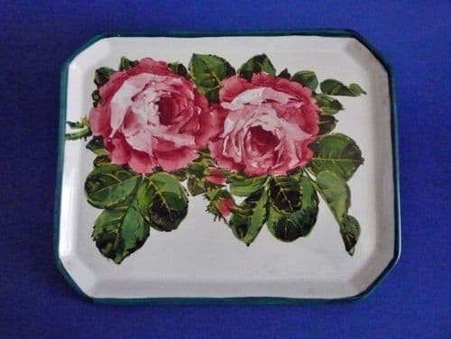 (Sold) Rare Wemyss Ware 'Cabbage Roses' Comb Tray c1900