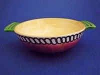 (Sold) Scottish Bough Pottery Hand Painted Quaich by Richard Amour c1920