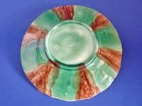 (Sold) Scottish Majolica 'Grape and Vine Leaf' Plate c1880