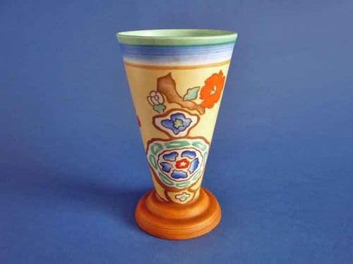 (Sold) Shelley 'Moresque' Art Deco Conical Vase c1930