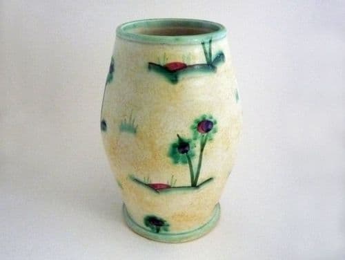 (Sold) Unusual Edward Radford 'Flower Motif' MF Pattern Vase c1930