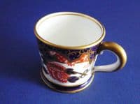 Antique Royal Crown Derby 'Imari Scissors' Pattern 2649 Miniature Tankard c1902