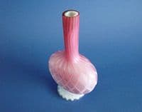 Antique Thomas Webb Cased Pink Satin Glass Vase c1880 (Sold)