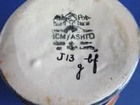 Ashtead Pottery 'Harlequin Hoops' Brittany Jug by Phoebe and Harold Stabler c1925 (Sold)