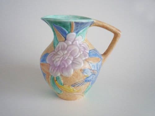 Beswick Art Deco Bluebird and Flower Jug c1935 (Sold)