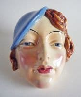Beswick 'Girl with Blue Beret' Wall Mask1935 (Sold)
