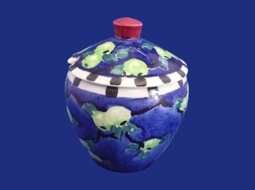 Bough Pottery 'Gooseberry' Preserve Jar Made in Scotland c1925