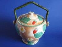 Burleigh Ware Art Deco 'Strawberry' Biscuit Jar c1930