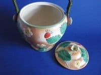 Burleigh Ware Art Deco 'Strawberry' Biscuit Jar c1930