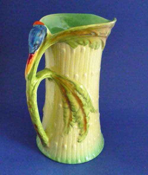 Burleigh Ware Bird Of Paradise Flower Jug C1939