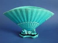 Burmantofts Faience Aesthetic Movement 'Fan' Vase c1895