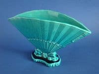 Burmantofts Faience Aesthetic Movement 'Fan' Vase c1895