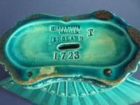 Burmantofts Faience Aesthetic Movement 'Fan' Vase c1895