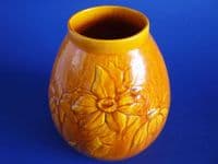 Burmantofts Yellow Faience 'Clematis' Vase c1885 (Sold))